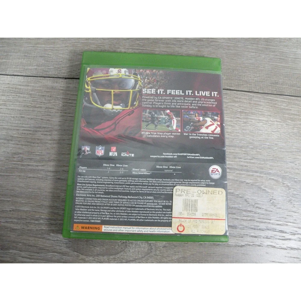 Madden NFL 25 Xbox One (2014) EA Sports Football Game Pre-Owned Complete